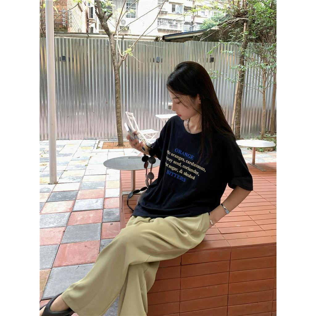 Áo Thun In Chữ Phong Cách Retro 53048