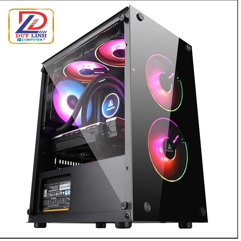 Vỏ máy tính Gaming Các Loại Case trong suốt lắp led đẹp(chưa có fan led)