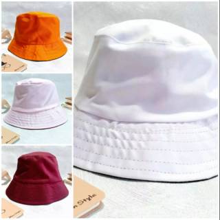 Image of Topi Bucket Hat murah high quality polos cocok untuk ke pantai serta fashion lainnya