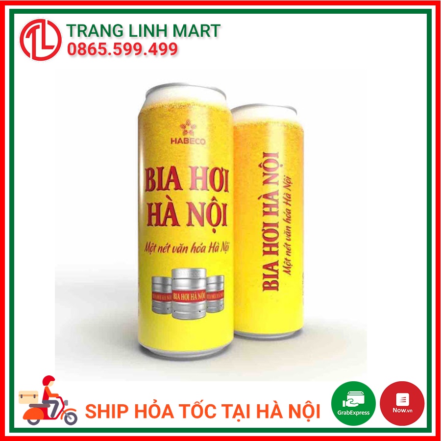 Bia hơi Hà Nội lon 500ml