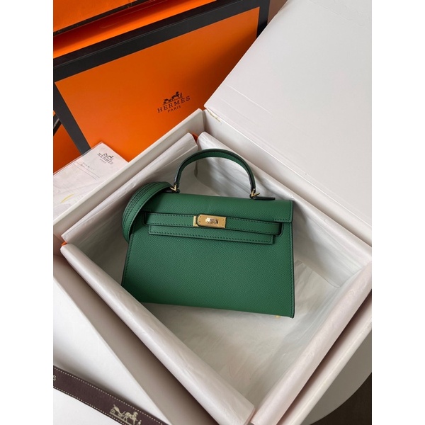 Túi HM Kelly Nguyên bản Sz 21cm Chất da thật Fullbox + túi vải + bill