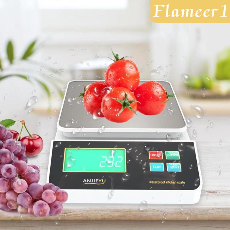 [Flameameer1] Cân Thực Phẩm Điện Tử Màn Hình LCD Chống Nước Độ Chính Xác Cao Cho Nhà Bếp