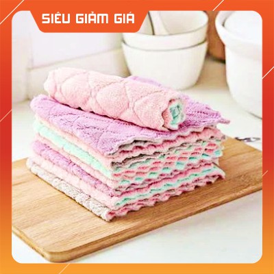 [HOT] Khăn Lau Đa Năng 2 Mặt Cao Cấp, Mềm Mịn, Kháng Khuẩn, Siêu Thấm Hút, Mau Khô | BigBuy360 - bigbuy360.vn