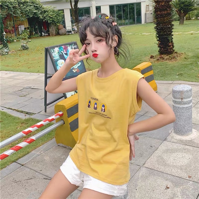 Áo Không Tay Dáng Rộng Thời Trang Mùa Hè Dành Cho Nữ