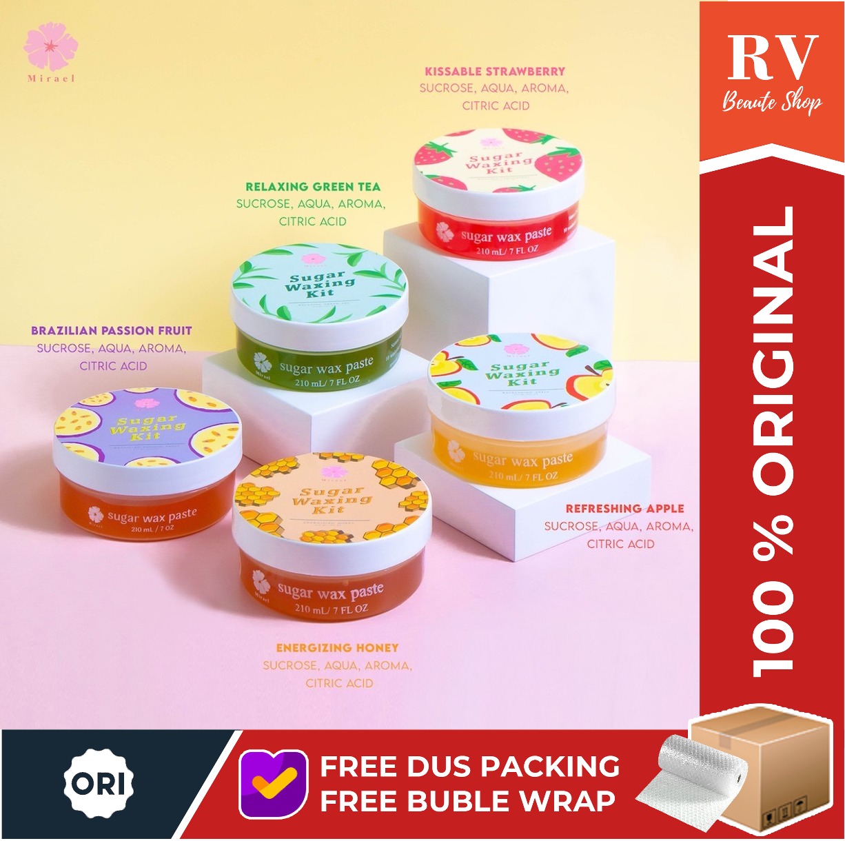 (Hàng Mới Về) Bộ Dụng Cụ Tẩy Lông Từ Trái Cây / Dâu / Apple / Honey | BigBuy360 - bigbuy360.vn