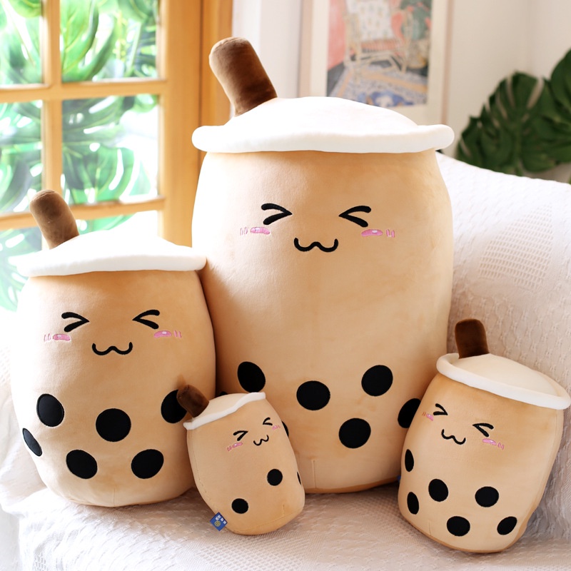 Gấu Bông Trà Sữa Trân Châu Cao Cấp Họa Tiết Dễ Thương - Lemon Shop
