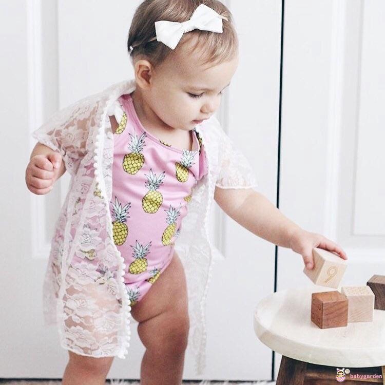 Bộ Đồ Bơi Gồm Áo Và Quần Bơi In Họa Tiết Hoa Dành Cho Bé Gái