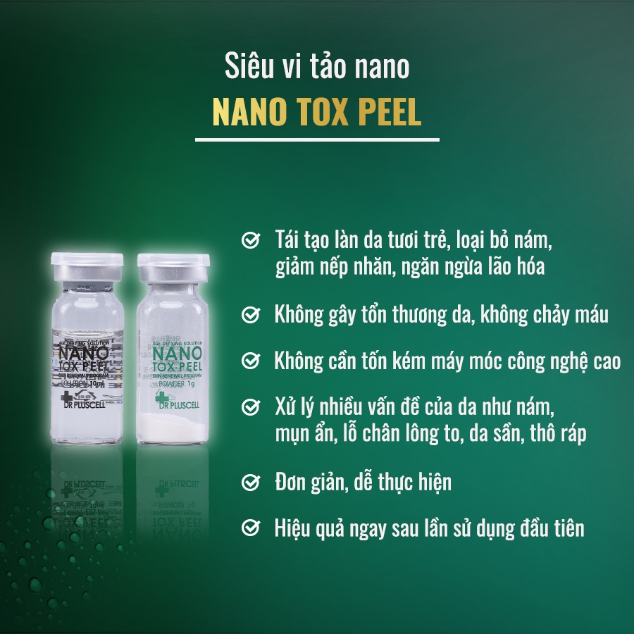 Vi Kim Tảo Biển Dr Pluscell Nano Tox Peel tái tạo, trẻ hóa làn da