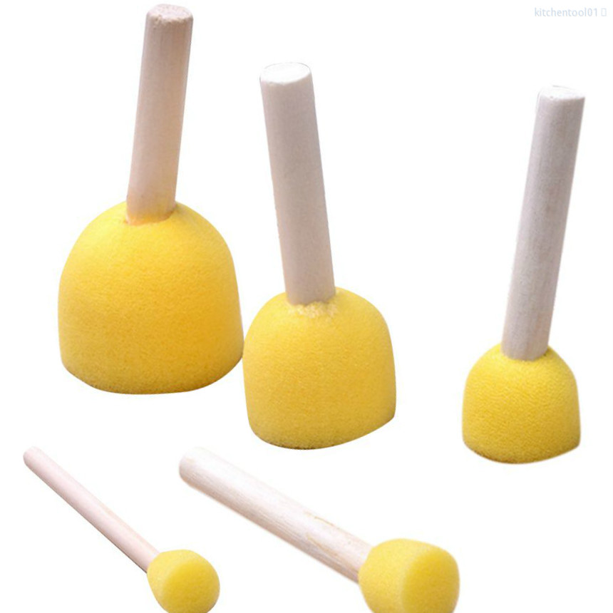 Bộ 5 Cọ Bọt Biển Dùng Để Vẽ Tranh Cho Trẻ Em Và Nhà Bếp....