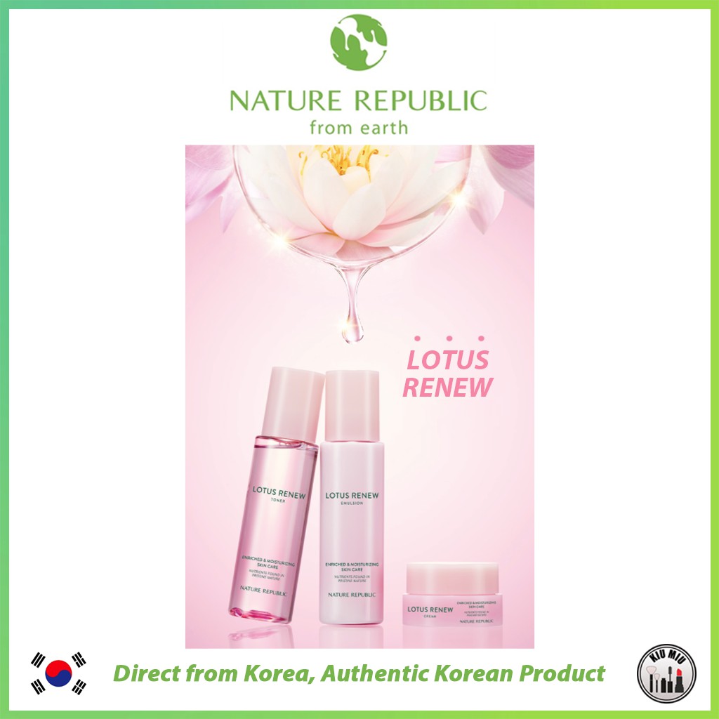 NATURE REPUBLIC LOTUS RENEW EMULSION 160ml *ORIGINAL KOREA*