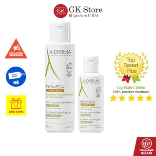 Gel Làm Sạch Và Dịu Da Cho Da Dễ Dị Ứng (200ml - 500ml) - A-Derma Gel Moussant Émollient Exomega