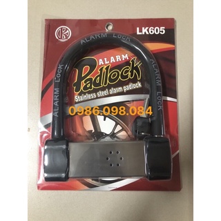 Khoá chữ u chống trộm có chuông báo động lk 605, 604