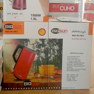 Ấm Siêu Tốc BigSun 1.8Lit BK- 18BC3