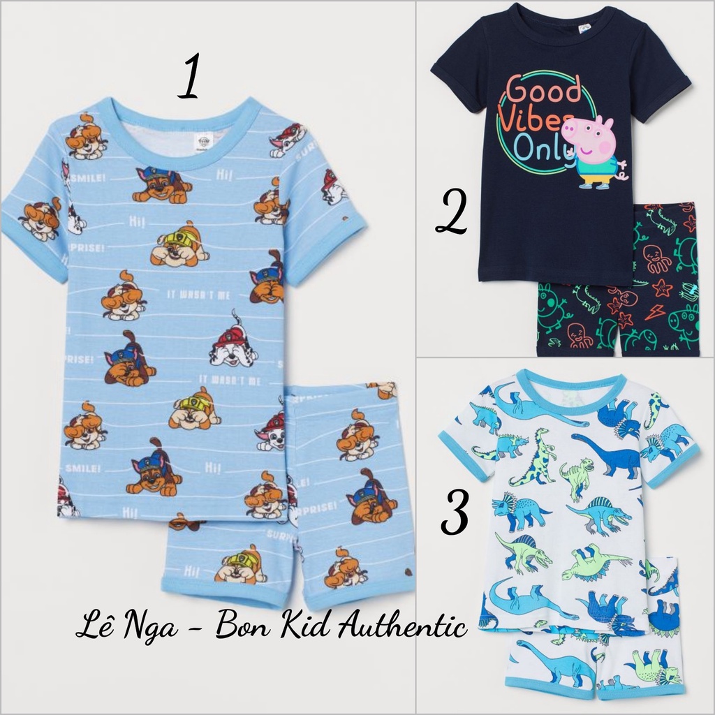 [FORM ÔM] Bộ cộc HM CHINA chính hãng sz từ 2-4y đến 10-12y