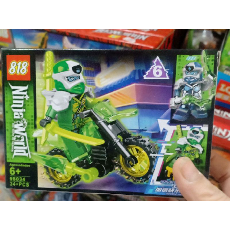 Lego ninja xếp hình -bộ lego ninja world lắp ráp xe máy