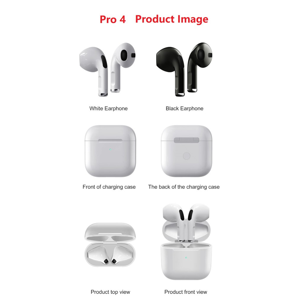 Tai Nghe KEBIDUMEI Airpods Pro4 Bluetooth5.0 Âm Thanh HiFi Stereo Với Micrô Tích Hợp