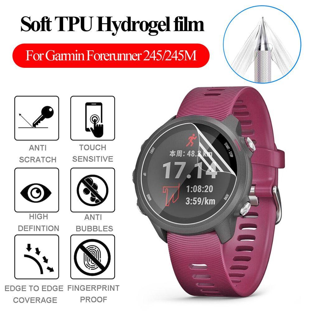 Miếng Dán Hydrogel TPU Bảo Vệ Mặt Đồng Hồ Thông Minh Garmin Forerunner 245 Music