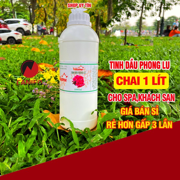 Tinh dầu phong lữ nguyên chất 1 lít CANIFO có kiểm định chất lượng, hương hoa thơm sang trọng, đẳng cấp, xông thơm phòng