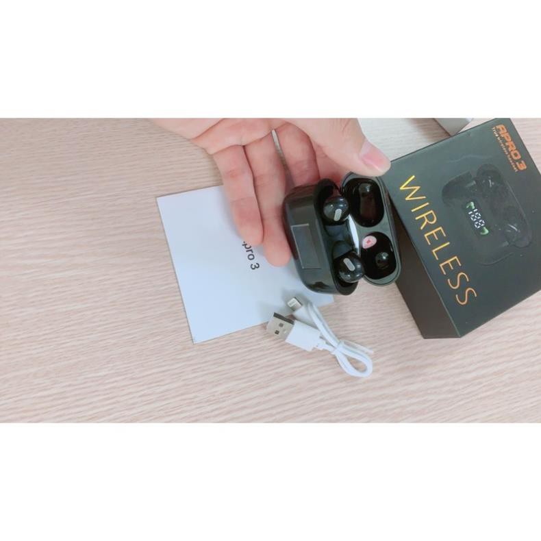 Tai Nghe Bluetooth Apro 3 Wireless 5.0 Màn Hình Led Kỹ Thuật Số Hiển Thị Pin | Âm Thanh Sống Động | Apro3 | BigBuy360 - bigbuy360.vn