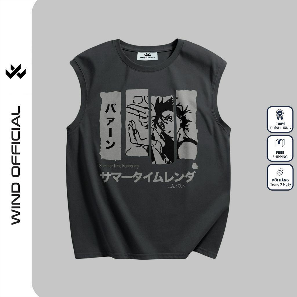 Áo thun sát nách WIIS unisex form rộng tanktop BANG ba lỗ WIIS thời trang nam nữ oversize