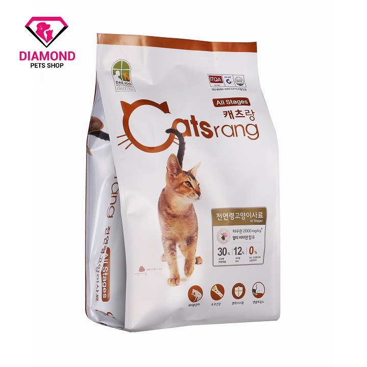 [2kg] Thức ăn hạt cho mèo mọi lứa tuổi CATSRANG