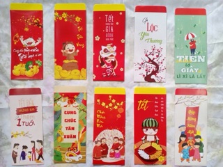 250 bao lì xì chọn mẫu