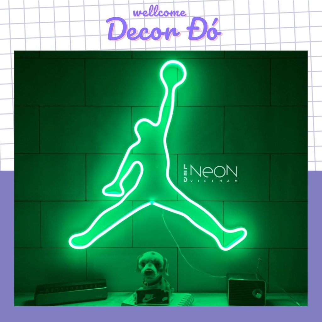 Đèn NeonSign Jordan | Kích Thước 35x33cm | Quà Tặng Trang Trí Cực Chất , Siêu Sáng & Tiết Kiệm Điện Với Led 12v |
