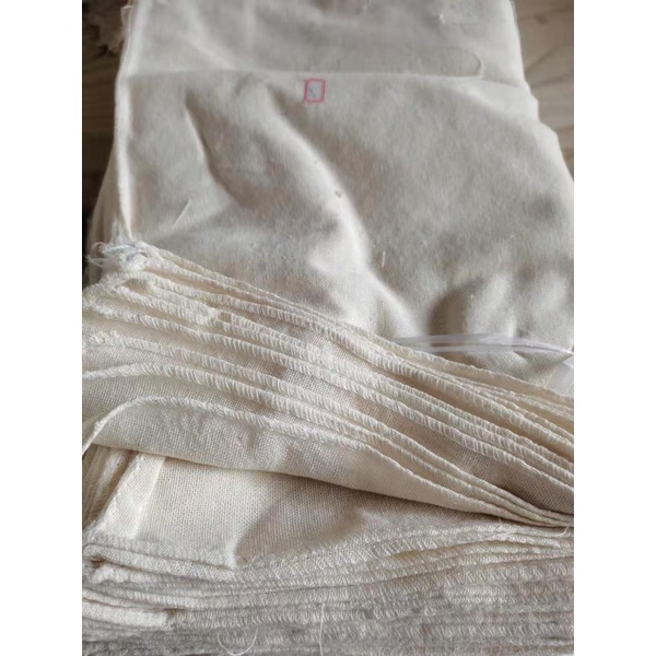 Vải Bố Vải Canvas Kem Trơn Cao Cấp Decor Trang Trí May Rèm Khăn Bàn Phông Chụp Ảnh