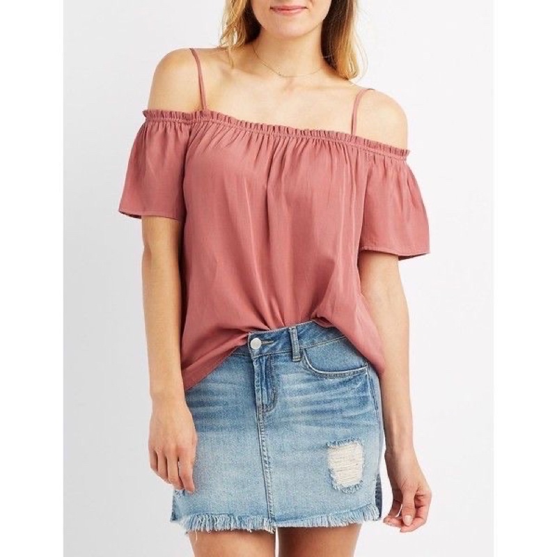 Áo voan trễ vai Be Cool  - Thanh lý vnxk