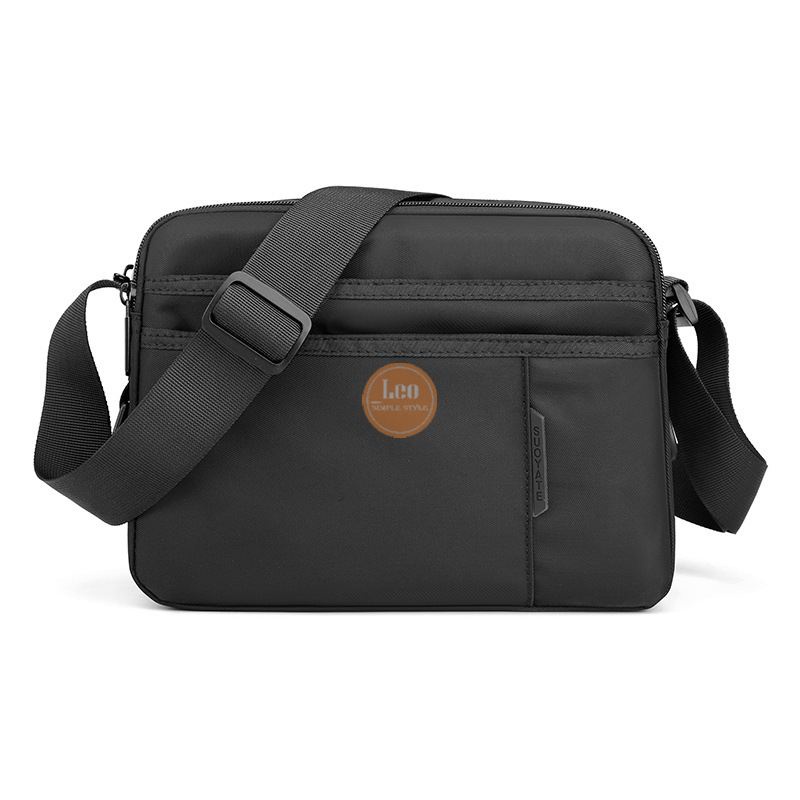 Túi Nam Đeo Chéo Mini LEO Vải Oxford Cao Cấp Chống Nước Thiết Kế Thời Trang Hiện Đại Đen/Xam T22