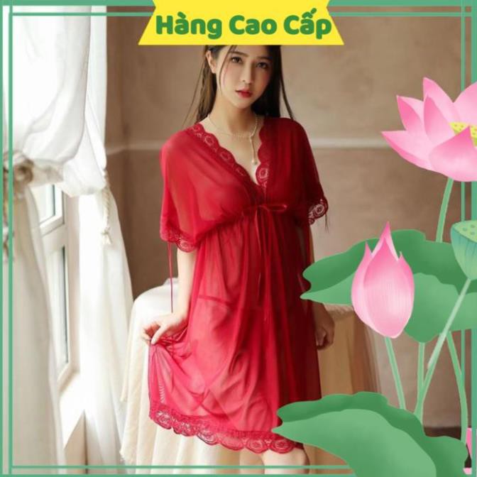 Váy Ngủ Sexy Gợi Cảm  Váy Ngủ Ren Sexy Bẹt Vai Mặc Hai Kiểu Đồ Ngủ Big Size Voan Thun Với Màu Hồng Dễ Thương | BigBuy360 - bigbuy360.vn