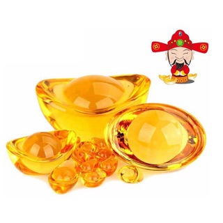 Thỏi vàng lưu ly pha lê 5cm