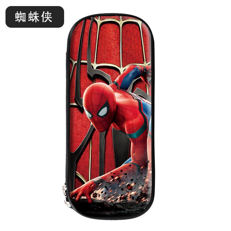Hộp Đựng Bút học sinh in hình nhân vật hoạt hình siêu nhân, Captain American, iron man