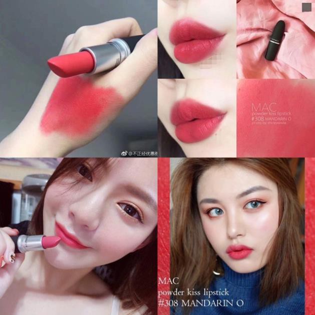 Son MAC Powder Kiss dòng lì mới không gây khô, mịn môi | BigBuy360 - bigbuy360.vn