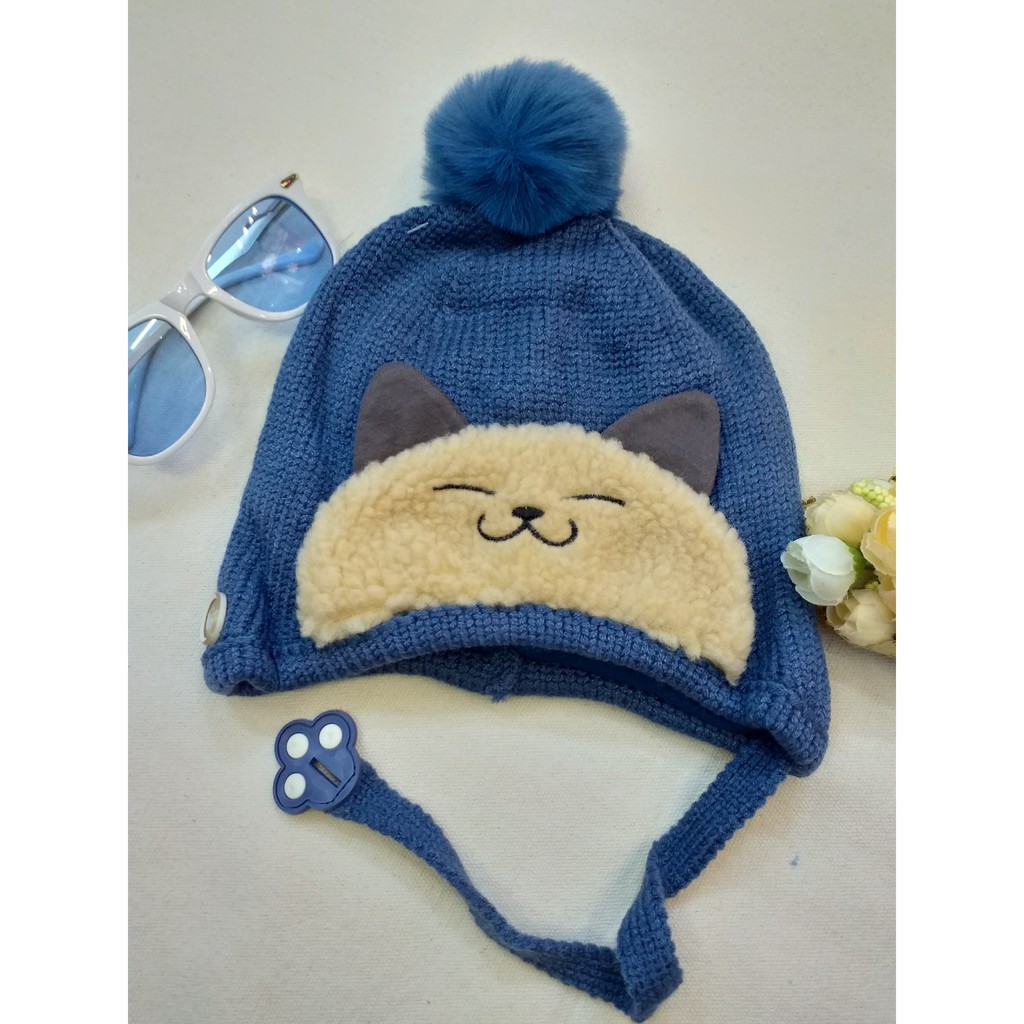 mũ len con mèo