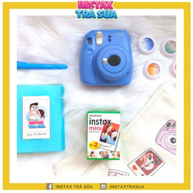 COMBO INSTAX MINI 9 - chính hãng Fujifilm - MÁY CHỤP ẢNH LẤY LIỀN