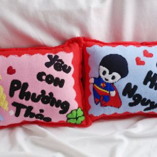 Bộ 6 gối và vỏ gối handmade