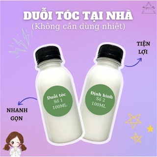 Thuốc Duỗi Ép tóc tại nhà không cần dùng nhiệt chứa nhiều dưỡng chất (Mini 100ML)