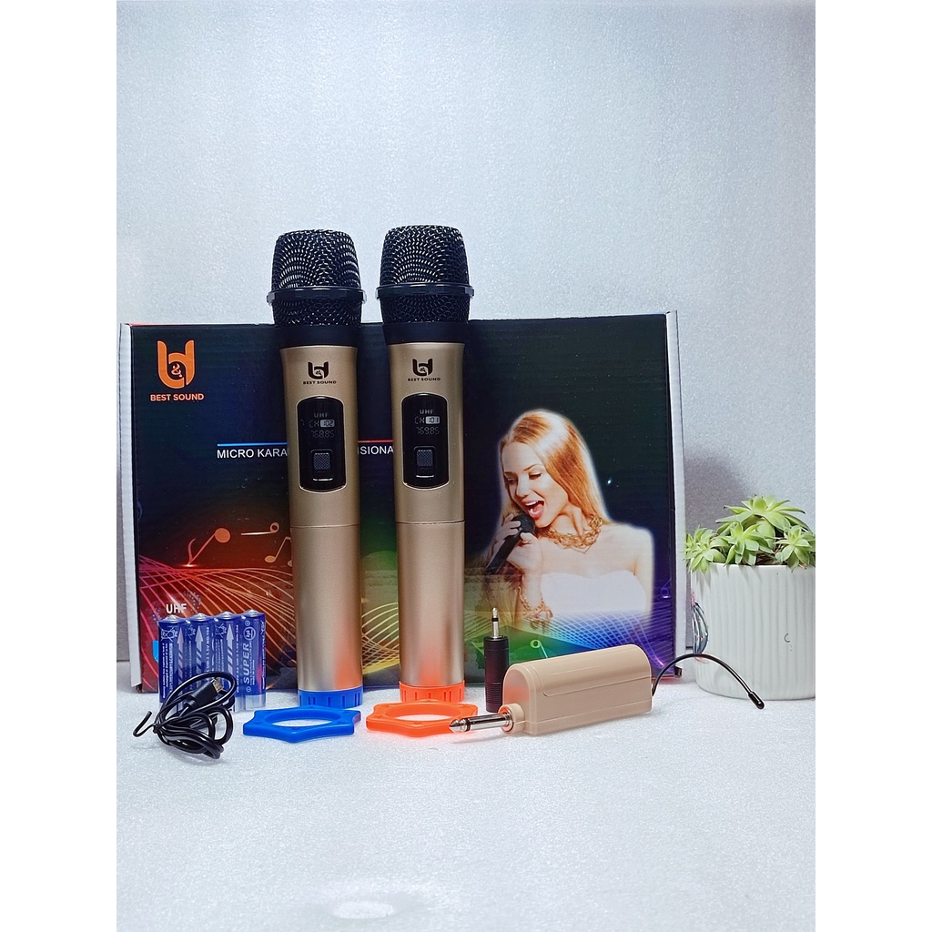Micro Không Dây BD W003 MV02 Tiện Dụng Gọn Nhẹ,Chất Âm Mượt Mà,Chuyên Karaoke Gia Đình,Loa Kéo, Loa Bluetooth, Du Lịch