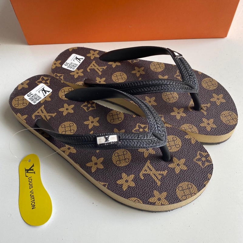 Dép nam LV đế cao su thời trang