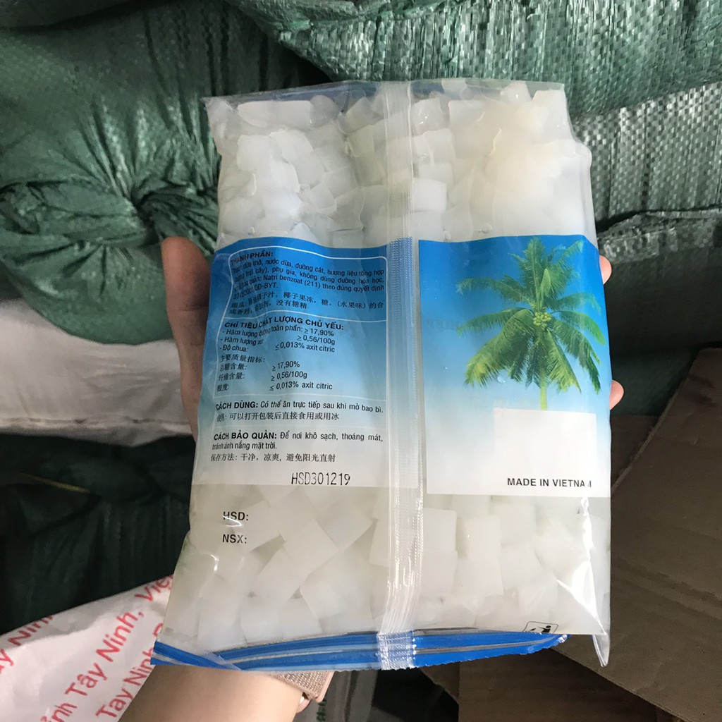 Thạch Dừa Nhật Tân Gói 1kg | Tổng kho Nguyên liệu giá sỉ