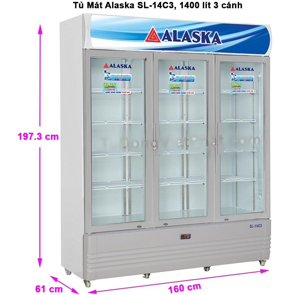 Tủ mát Alaska 1400 lít SL-14C3 (Miễn phí giao tại HCM-ngoài tỉnh liên hệ shop)