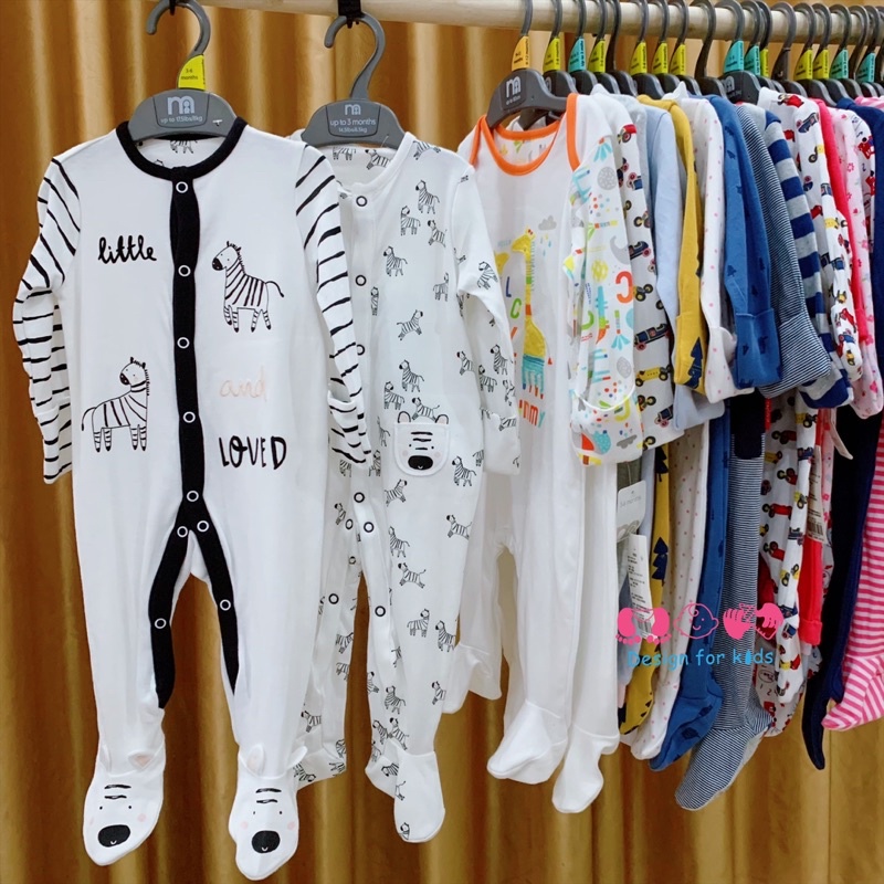 (Chọn mẫu) Sleepsuit, bodysuit Mother.care hàng xuất dư cho bé 3-6m (5-7kg), 6-9m (6-8kg