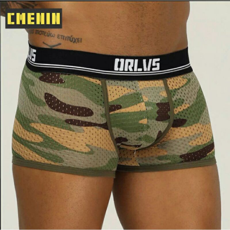 QUẦN BOXERS THOÁNG KHÍ HỌA TIẾT RẰN RI no 191