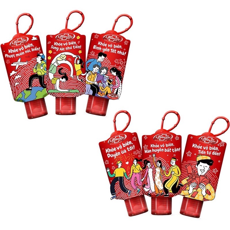 GEL RỬA TAY KHÔ LIFEBUOY DIET KHUAN 100ml/50ml vỏ bọc nhựa siêu ngầu