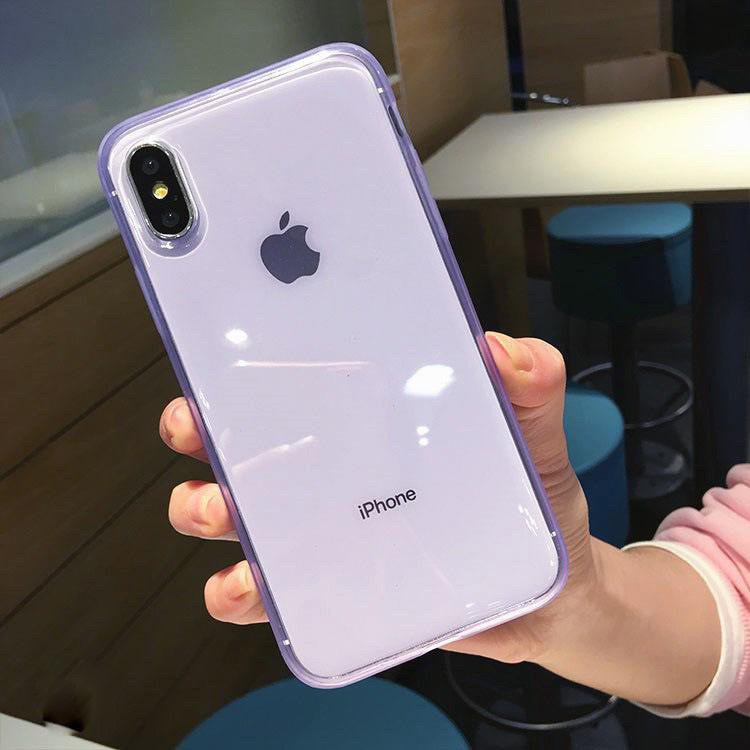 Ốp lưng iphone Lưng Màu Pastel Trong Suốt  ip6/6plus/7plus/iphonex/iphone xs max/iphone 11/iphone 11pro/iphone 11promax | BigBuy360 - bigbuy360.vn