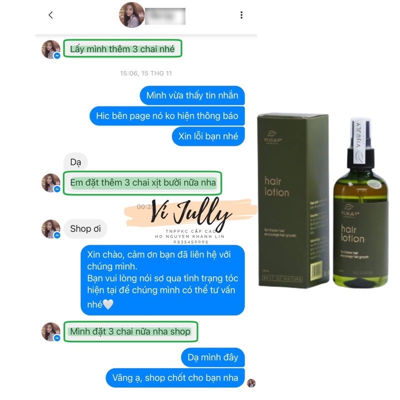 Tinh dầu bưởi VI JULLY dầu dưỡng tóc chính hãng, kích thích mọc tóc dày và dài, ngăn ngừa rụng tóc 100ml | BigBuy360 - bigbuy360.vn