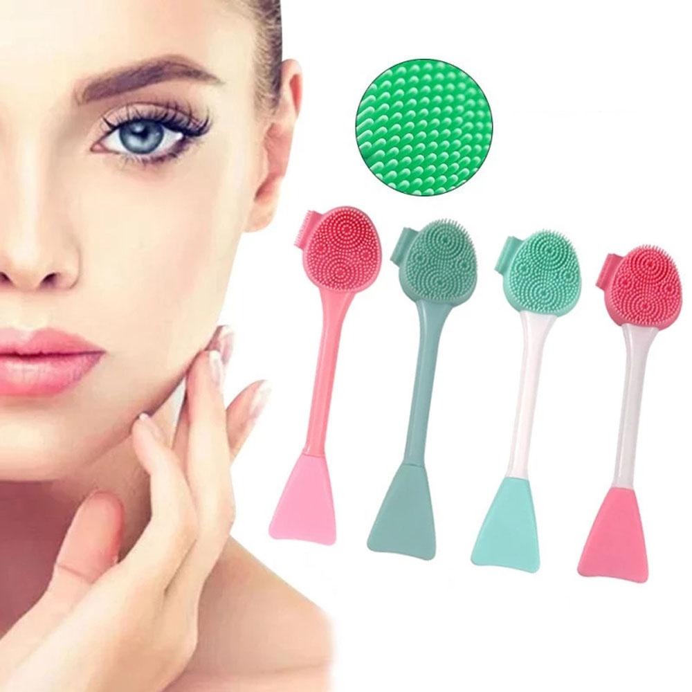 Cọ Silicone Hai Mặt Dùng Trộn Bùn Mát Xa Và Loại Bỏ Mụn Đầu Đen Chăm Sóc Da Mặt NORMAN