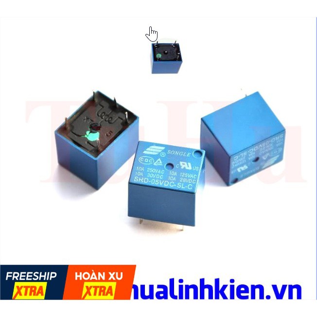 Relay 5V (SRD-05VDC-SL-A) màu xanh