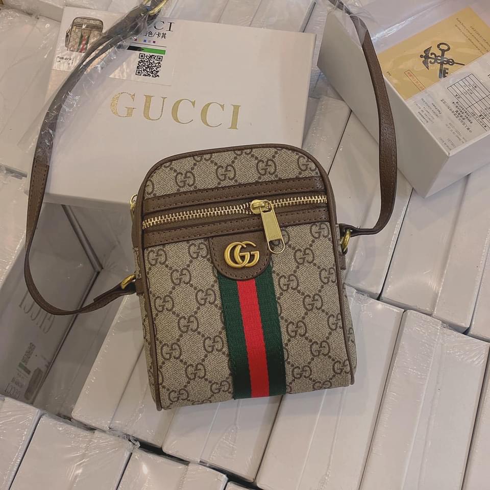 Túi đeo ☀ Túi mini Ophidia da bò 15x18x6 fullbox [ Dota ]